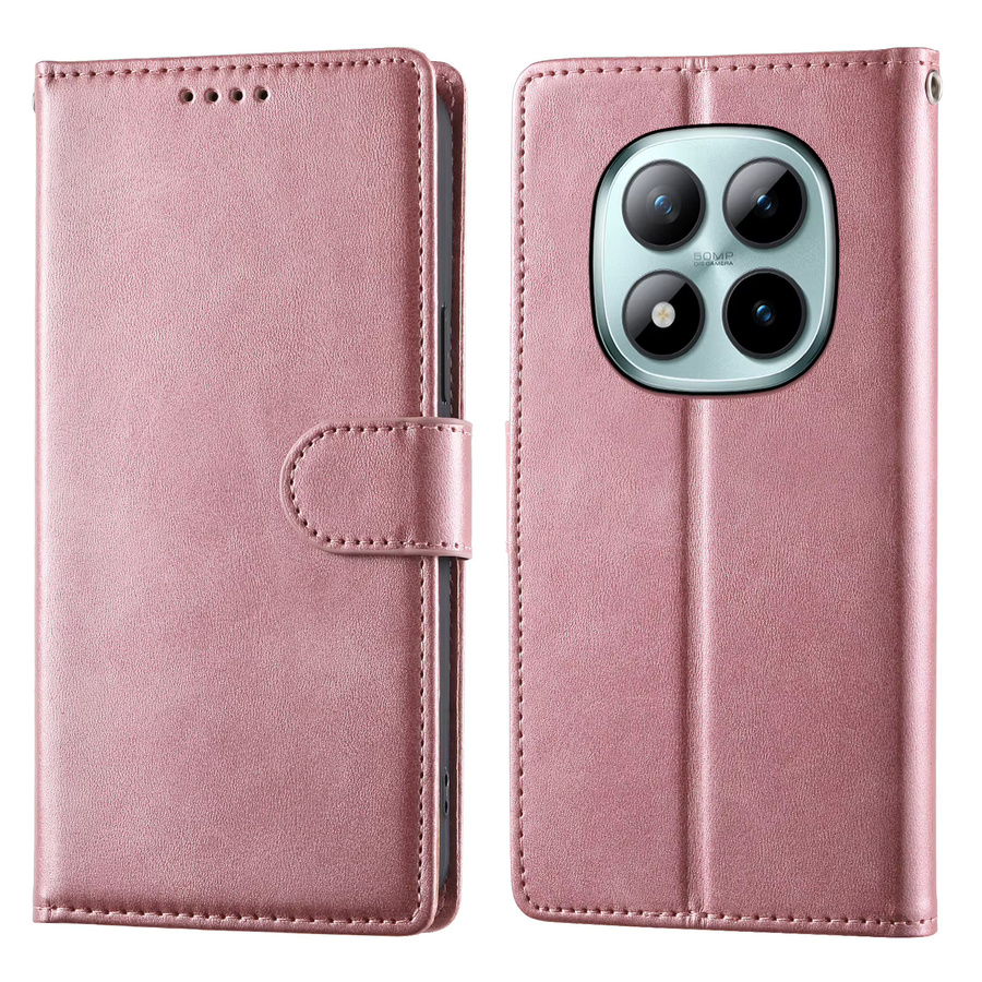 Xiaomi Business Leder Flip Case für Redmi Note 15 14 13 Pro Plus 14C 15C 13C A5 5G Wallet Stand Buch Tasche mit Kartenfach in Schwarz und Pink - Bild 2