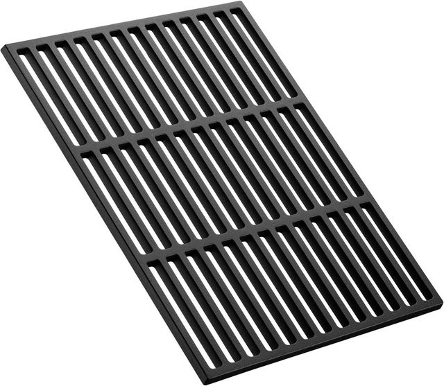 Wiltec Gusseisen Grillrost in Schwarz für Holzkohlegrills und Gasgrills, Breite: 26 cm, Tiefe: 44,5 cm - Bild 1