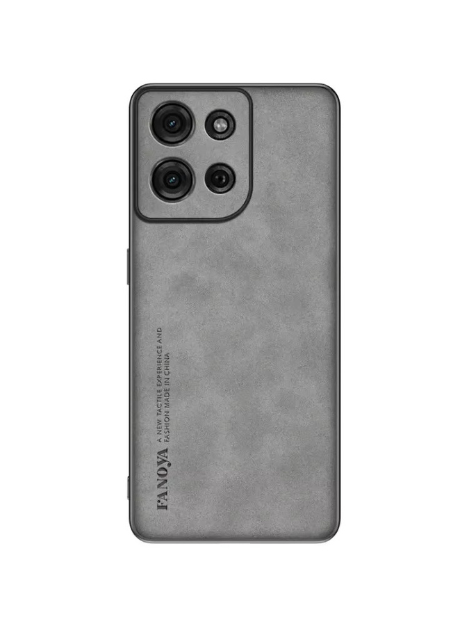 Luxuriöse Schafsleder-Handyhülle mit TPU-Stoßfänger für Motorola Edge 70 60 50 40 Neo Pro Ultra Fusion G86 Power in Grau - Bild 5