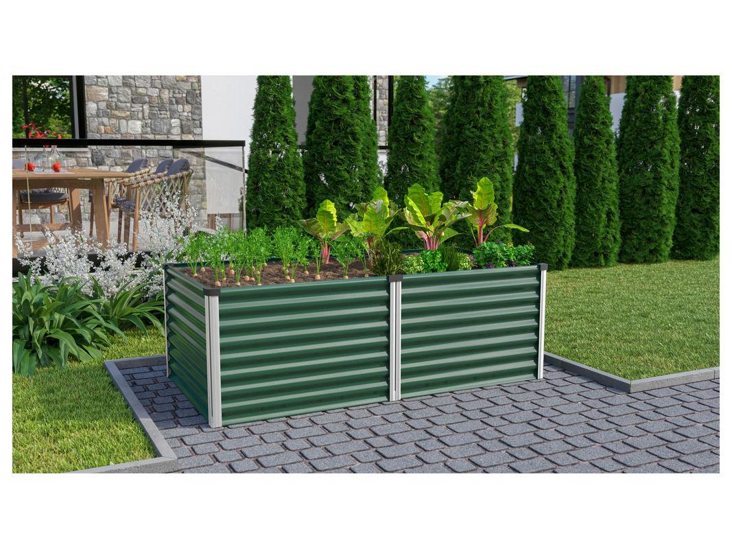 VITAVIA Hochbeet Meta 630 in Seegras/Alu, B/H/L: 96,17 x 63,2 x 187,68 cm - Bild 2