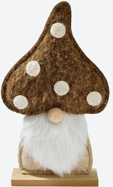 NKD Deko-Wichtel in Braun für Weihnachten, H x B x T: 30 x 18 x 5 cm - Bild 1