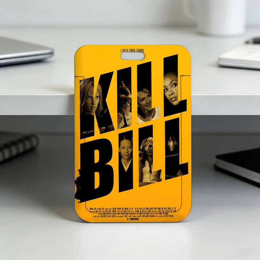 Kill Bill Hot Movie Transparenter Kartenhalter aus Kunststoff mit Lanyard in Gelb und Transparent - Bild 3