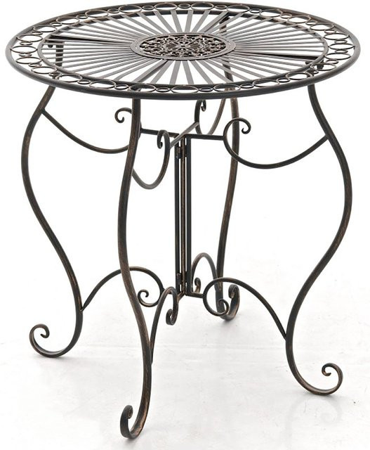 TPFGarden Tisch Indi in Bronze aus Metall für Garten und Terrasse, B/T/H: 72 x 70 x 70 cm - Bild 1