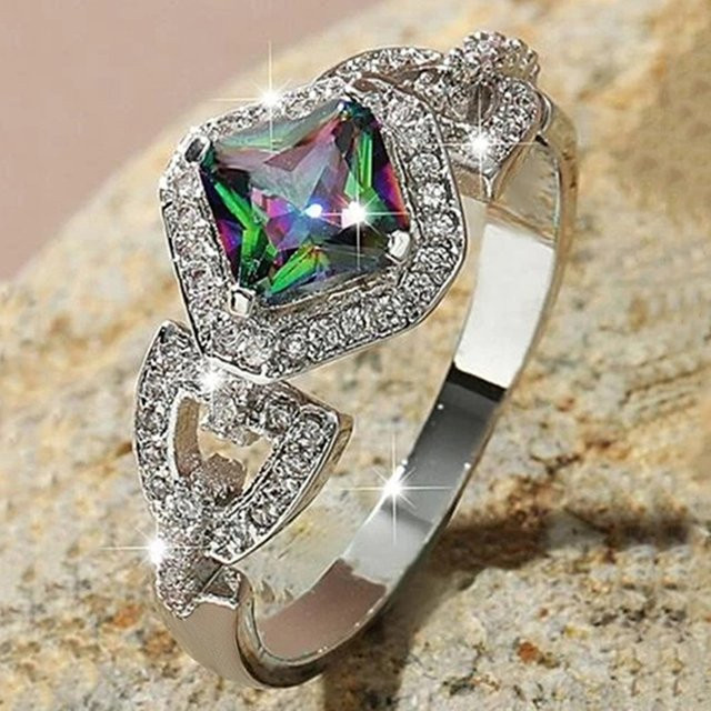 Huitan Ring, Silber, Zirkonia, Damen - Bild 1