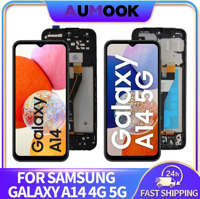 Samsung Galaxy A14 4G 5G LCD Display mit Touchscreen Digitizer Montage Panel in Schwarz - Bild 1