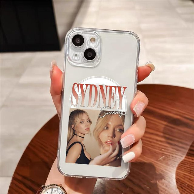 Star S Sydney Sweeney Handyhülle für iPhone 17 16 15 14 13 12 Pro Max Plus Transparent Magnetisch und Schlank mit kabelloser Ladekompatibilität - Bild 1