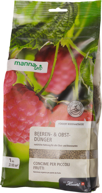 Manna Bio Obst- und Beerendünger mit Slow-Release-Effekt in Granulat, 1 kg - Bild 1