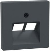 Merten Abdeckung Anthrazit für Zentralplatte Universal-Anschluss-Einsätze Design System M Typ 298014 - Bild 1