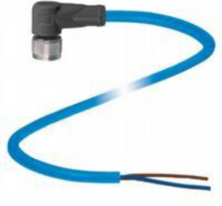 Pepperl+Fuchs Kabeldose M12 Buchse gewinkelt blau 2-polig 5,00 m - Bild 1