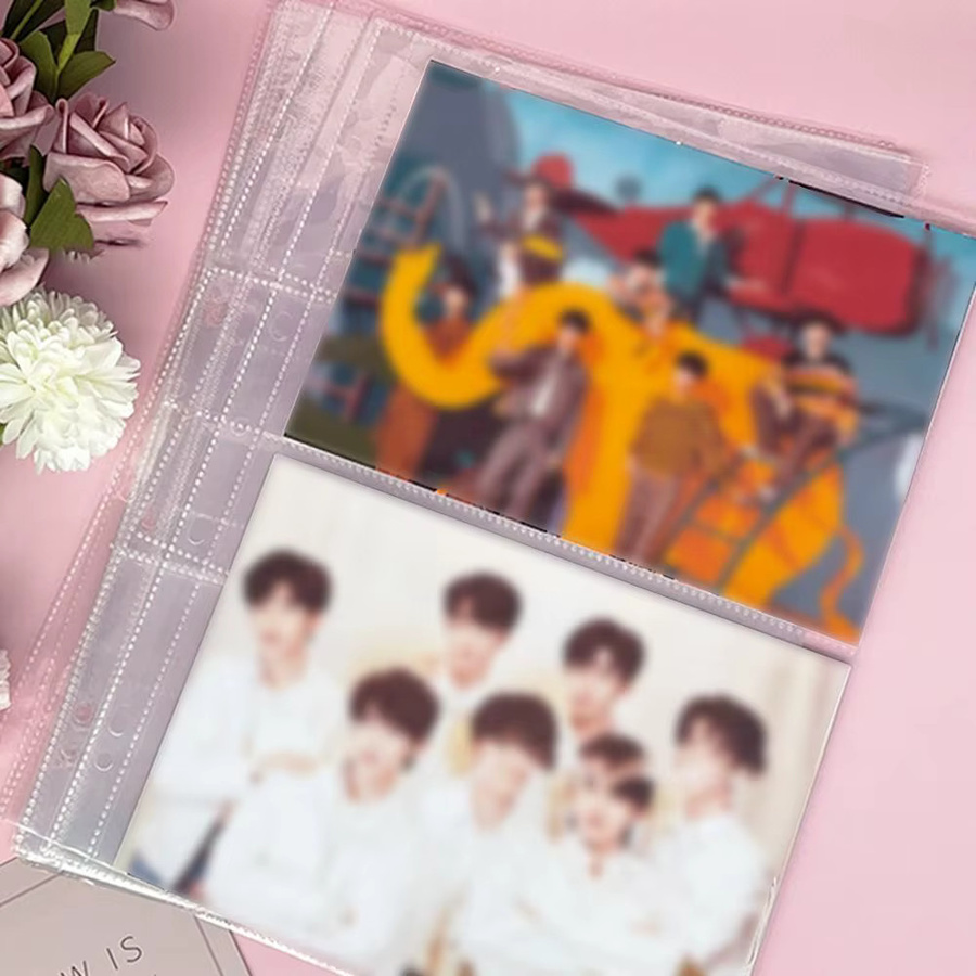 Transparente A4 Nachfüllseiten aus Kunststoff für Kpop Fotokartenbinder und DIY Fotoalben - Bild 2