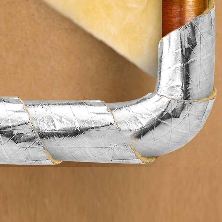 Selbstklebendes Rohr-Isolierband in Silber, 10 m Wickel-Thermoschutz für Wasserrohre und HVAC-Kanaldichtungen - Bild 4