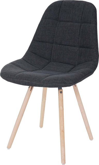 Esszimmerstuhl MCW A60 II im Retro 50er Jahre Design aus Textilstoff in Dunkelgrau - Bild 1