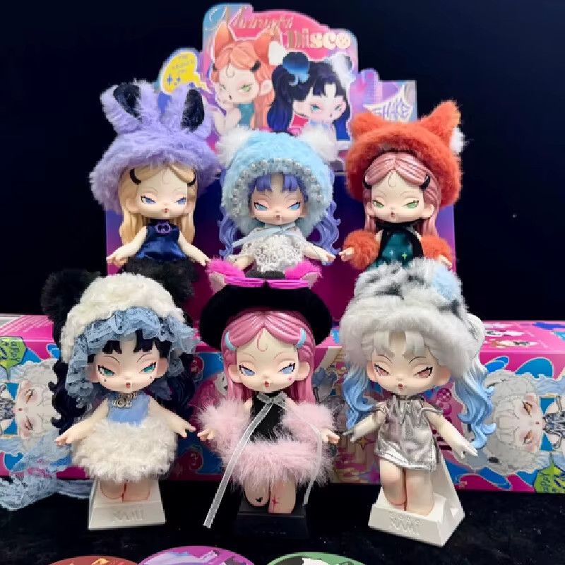 DODO NAMI Midnight Disco Serie Vinyl Blind Box Nette Nami Puppe als Desktop Ornament und Schlüsselanhänger in Multicolor - Bild 6