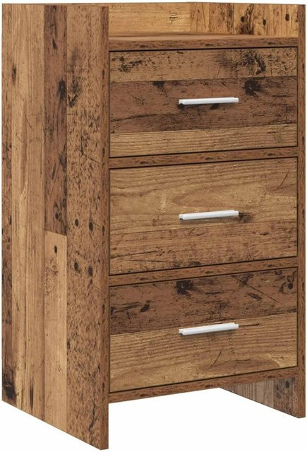 vidaXL Nachttisch aus Altholz in Braun, B/T/H: 40 x 36 x 70 cm - Bild 1