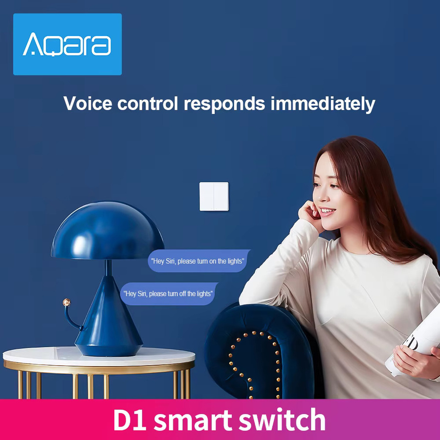 Aqara D1 Smart Wand Schalter Zigbee Drahtlose Fernbedienung mit Triple Taste in Weiß für dein Mijia Smart Home - Bild 3