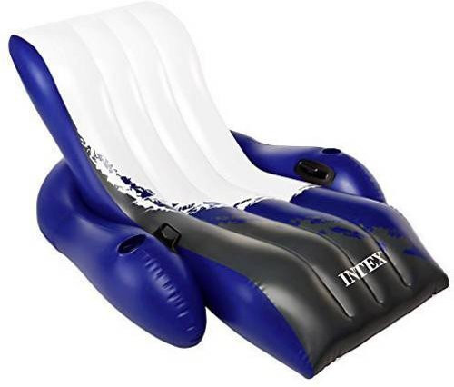 Intex Floating Recliner Lounge Wasserliege Luftmatratze in Blau - Bild 1