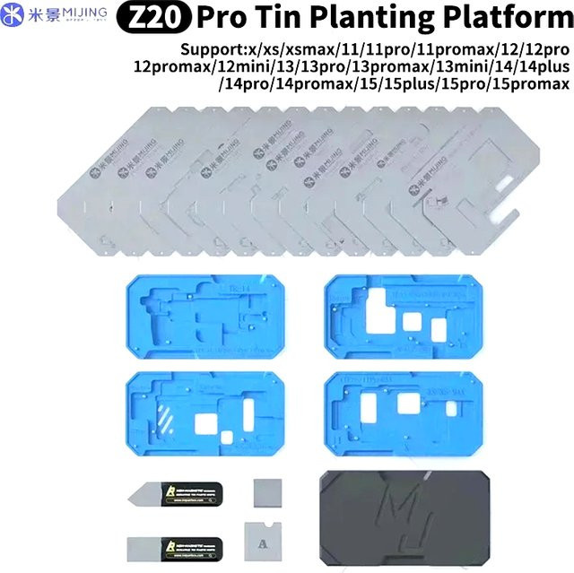 Mijing Z20 Pro Magnetische Lötimplantationsplattform für iPhone X bis 15 Pro Max Motherboard BGA Ball Implantationswerkzeug - Bild 1