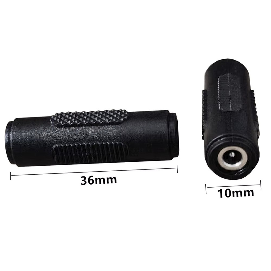 UpperFu DC-Stromanschlussadapter Buchse zu Buchse, 3,5mm x 1,35mm, Schwarz - Bild 4