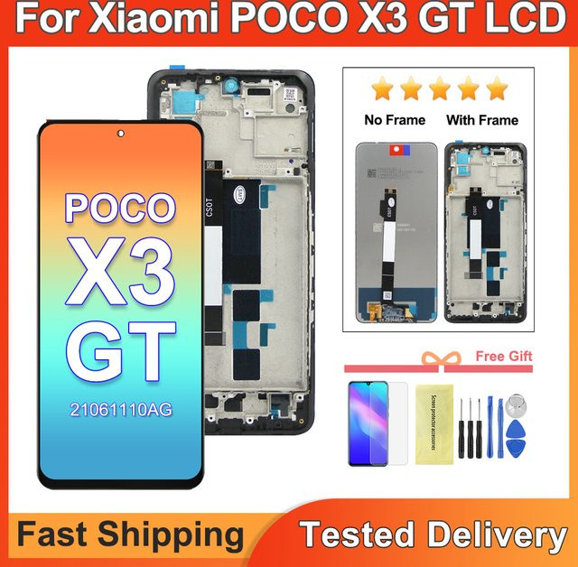 Xiaomi Poco X3 GT LCD Display Ersatzteil mit Touchscreen in Schwarz 6.6 Zoll - Bild 1