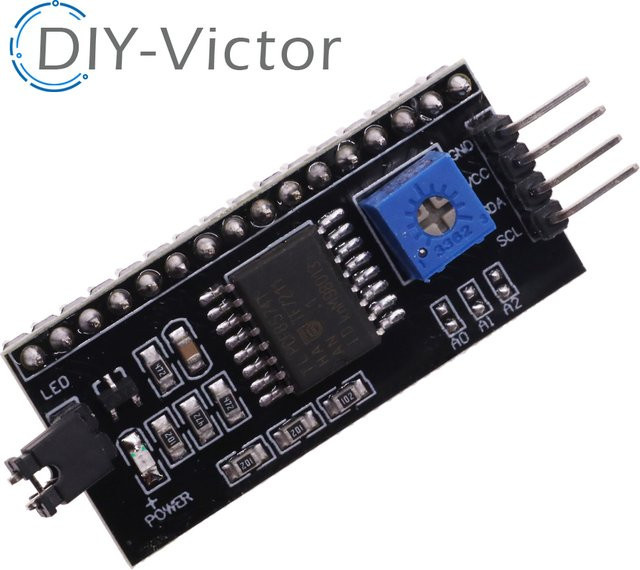 PCF8574 I2C IIC TWI SPI Serielle Schnittstellen Platine als LCD Adapter Modul für Arduino 1602 2004 in Schwarz - Bild 1