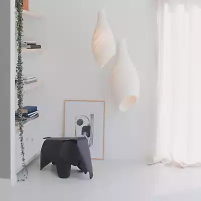 Graypants Scraplights Nest Pendelleuchte, Grau und Natur, Durchmesser: 33 cm - Bild 1
