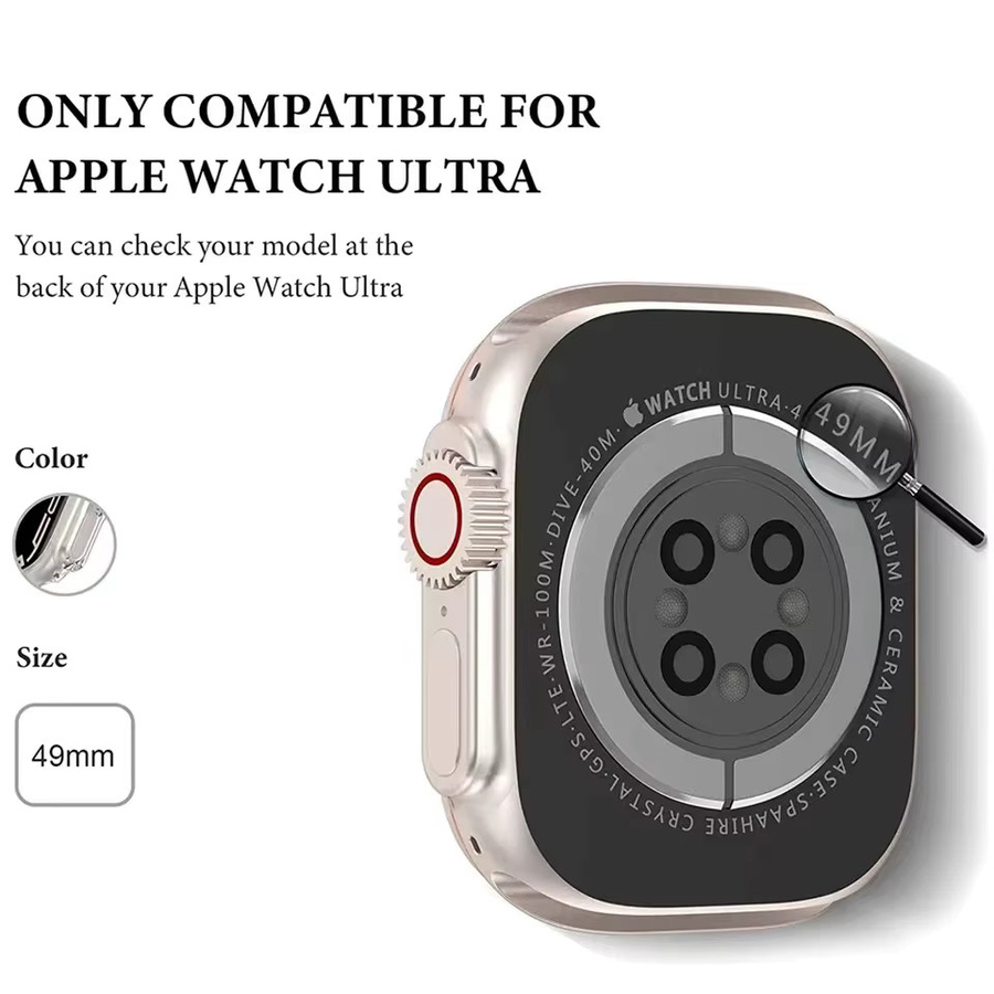 Apple Schutzhülle für Apple Watch Ultra 49mm, Kunststoff, transparent - Bild 4