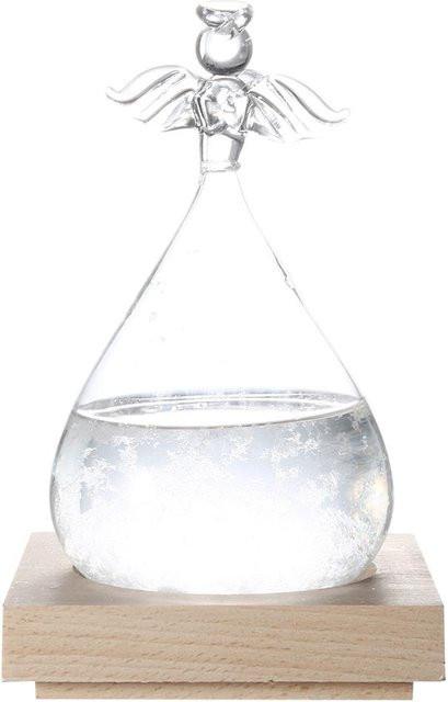 GoolRC Engel Wettervorhersage Glasflasche als Tischdeko in Pink und Transparent - Bild 1