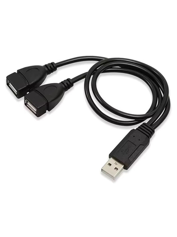 Mrgabwte USB 2.0 Doppel-Splitter-Adapterkabel 1 auf 2, Schwarz - Bild 7