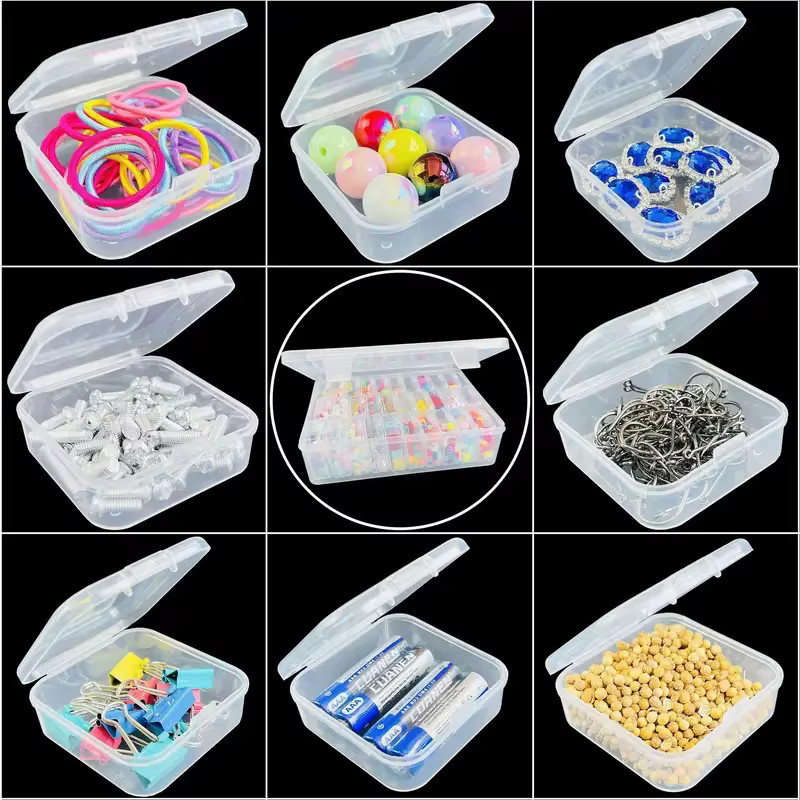 Beadia Multifunktionale Aufbewahrungsboxen aus Kunststoff, transparent mit Griffen, B/H/T: 22,5 x 12,5 x 30,0 cm - Bild 3