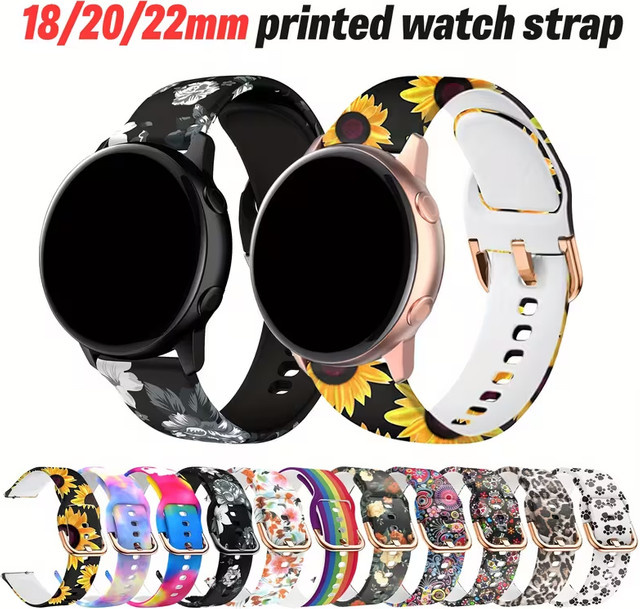 Uhrenarmband Silikon, Bunt, Unisex - Bild 1