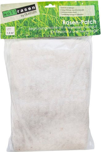 easygreen Saatgutmatte Wollrasenpatch in Bio-Qualität für 1,2 m² - Bild 1