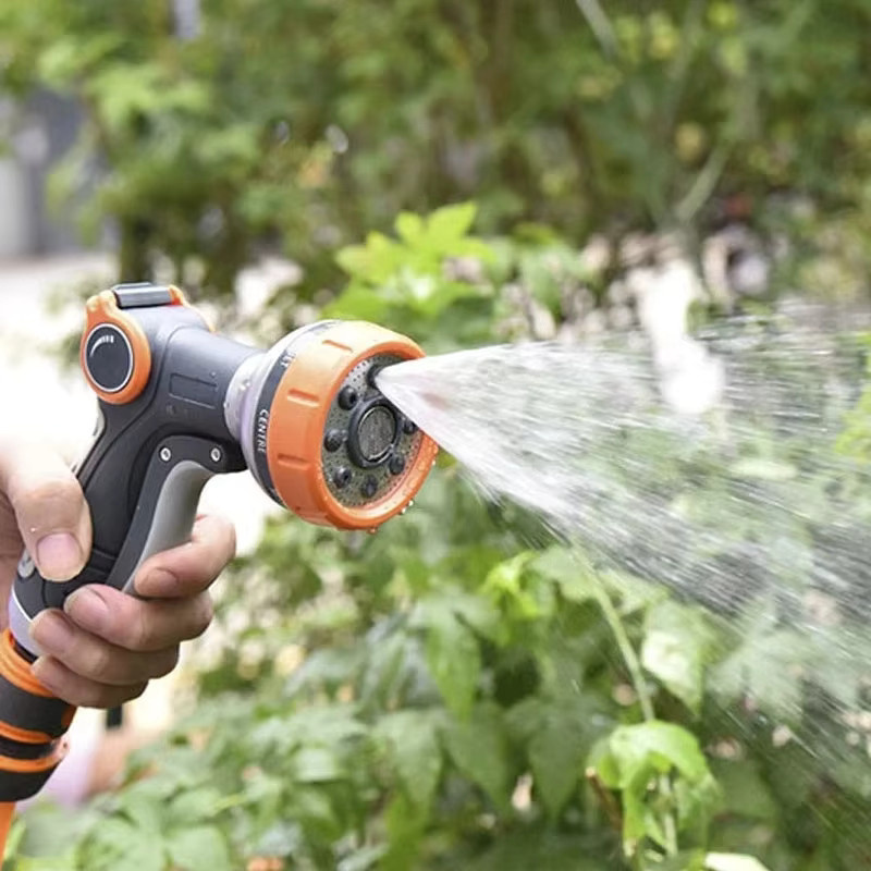 FLOWERS SPRAL Hochdruck-Gartenwasserpistole mit 9 Modi in Orange für Gartenbewässerung und Autowäsche - Bild 4