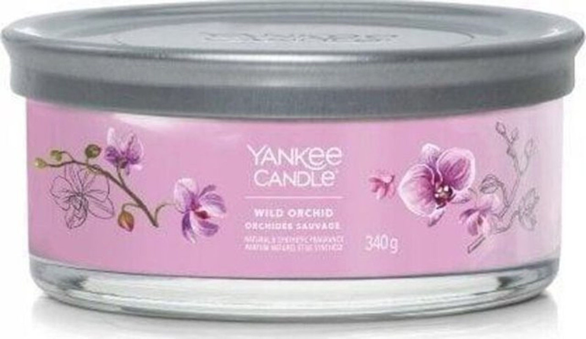 Yankee Candle Signature Duftkerze Orchidee Lila, Durchmesser: 6,3 cm, Höhe: 12,9 cm - Bild 1