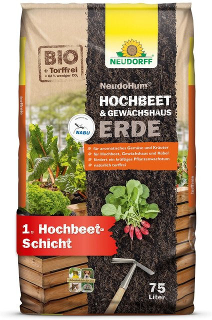 Neudorff NeudoHum Hochbeet- und Gewächshauserde, torffrei, 75 l - Bild 1