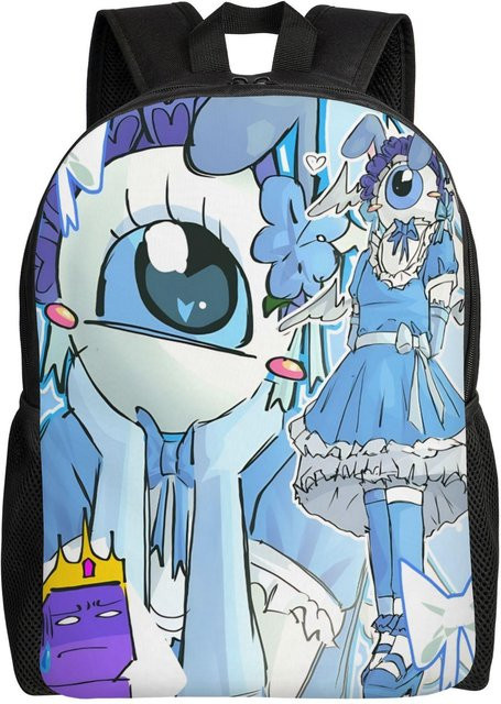 Wemmbu Eggchan Taxduo Rucksack mit Tasche in Blau, Daypack für Schule und Arbeit mit Laptopfach, One Size - Bild 1
