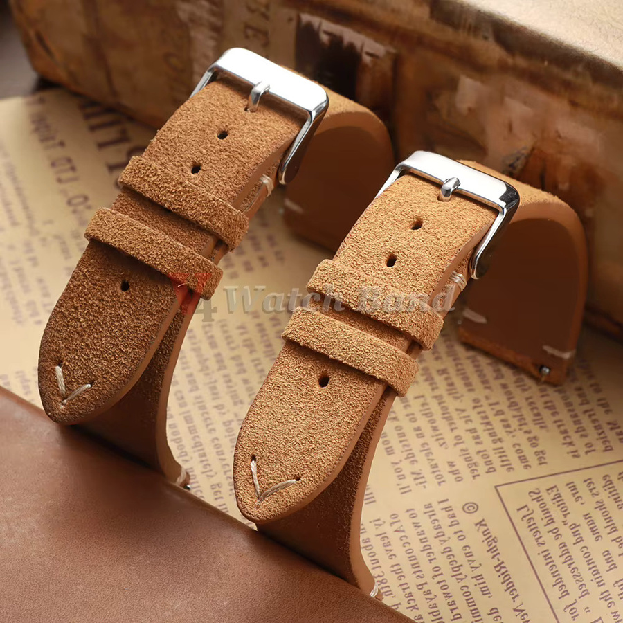 Uhrenarmband Kalbsleder, Wildleder, Unisex - Bild 3