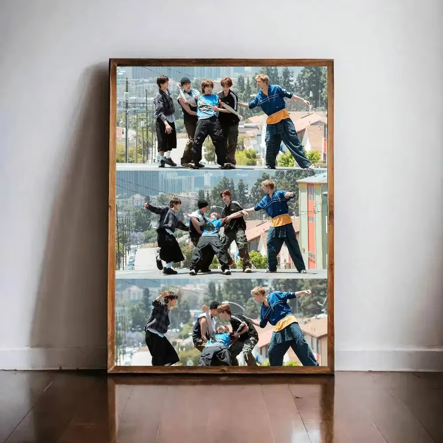 Kpop C-Cortis Poster Selbstklebender Wandaufkleber aus wasserfestem Papier, Mehrfarbig, Rechteckig - Bild 4