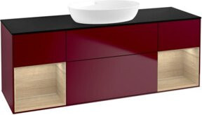 V&B Waschtischunterschrank Finion in Blau mit Regal Breite: 160 cm, Tiefe: 50,1 cm, Höhe: 50,1 cm - Bild 1