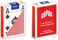 COPAG Poker Jumbo Index Spielkarten aus Plastik in Rot - Bild 1