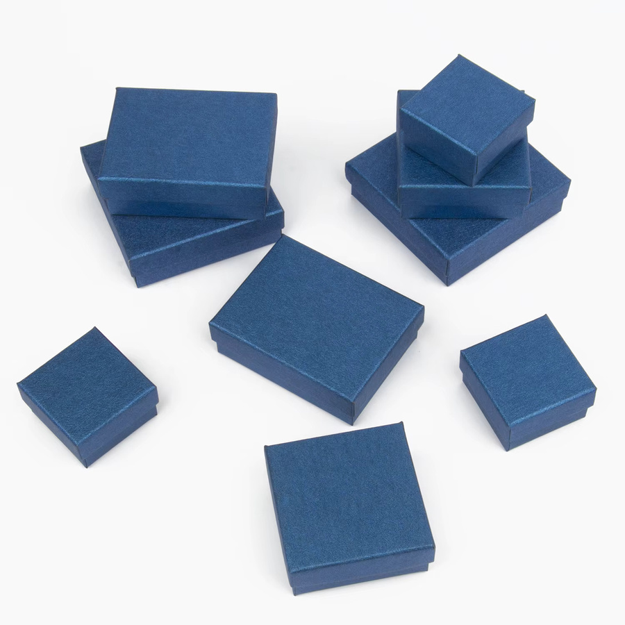 TANANTA Schmuckschatulle Royal Blue aus Papier als Organizer für Ringe, Ohrringe, Broschen, Halsketten und Armbänder - Bild 2