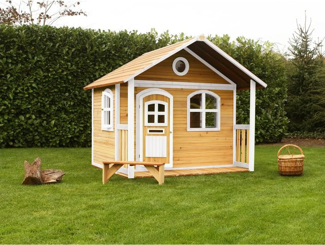 AXI Spielhaus Milan in Braun und Weiß, B/T/H: 191 x 202 x 180 cm - Bild 3