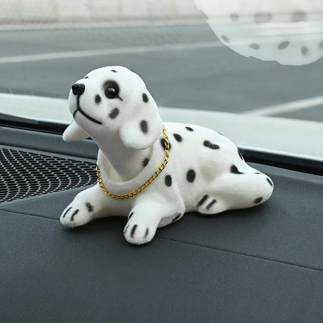 Faylisvow Autopuppe Hund mit schüttelndem Kopf als Dekoration aus Harz - Bild 1