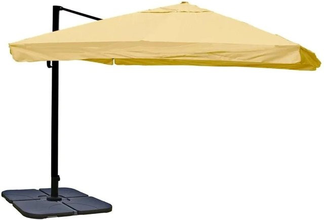 MCW Ampelschirm A96 Gastronomie mit Ständer, Farbe: Beige, Material: Polyester und Alu, B/T/H: 300 x 300 x 100 cm - Bild 2