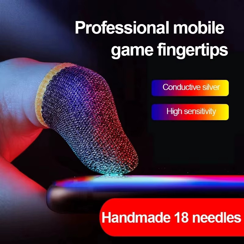 Abay Gaming Fingerlinge in Schwarz – Atmungsaktive Anti-Schweiß Touchscreen Handschuhe für mobiles Gaming - Bild 2