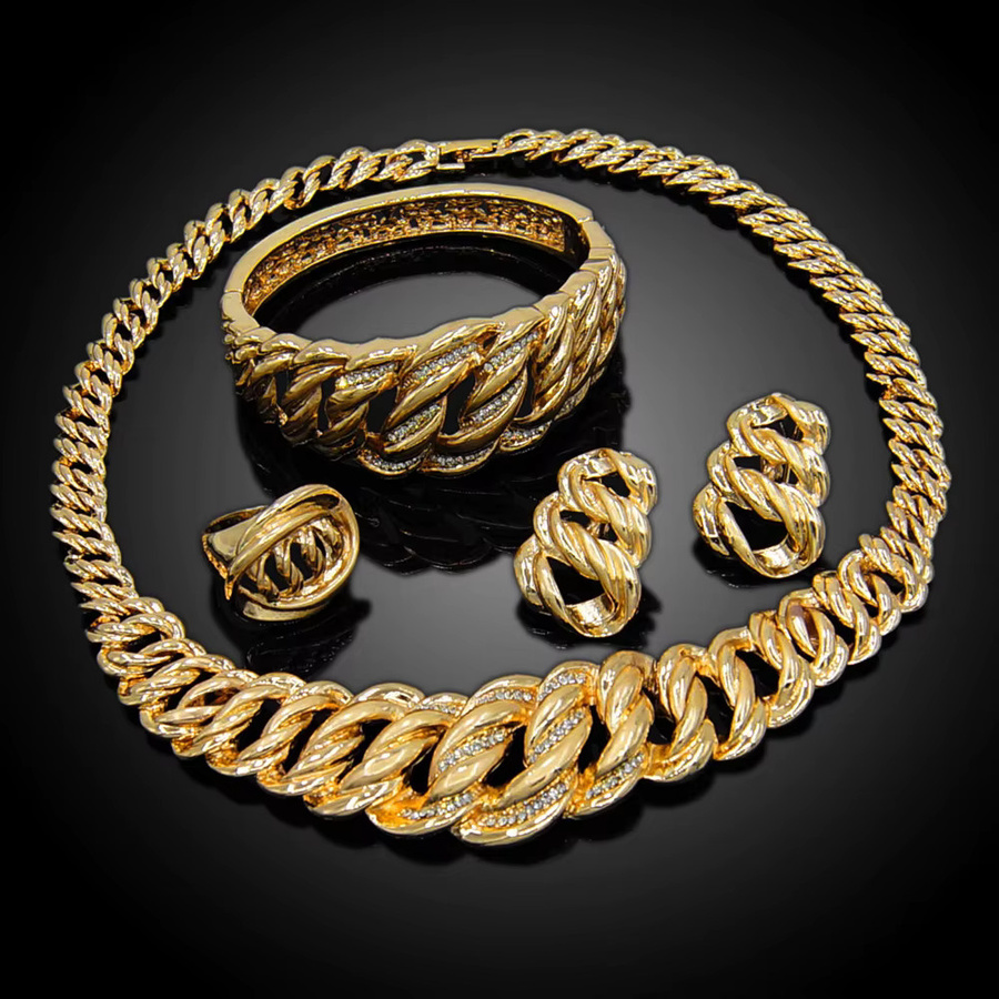 yulaili Schmuck Set, Halskette, 18 Karat vergoldet, Damen - Bild 3