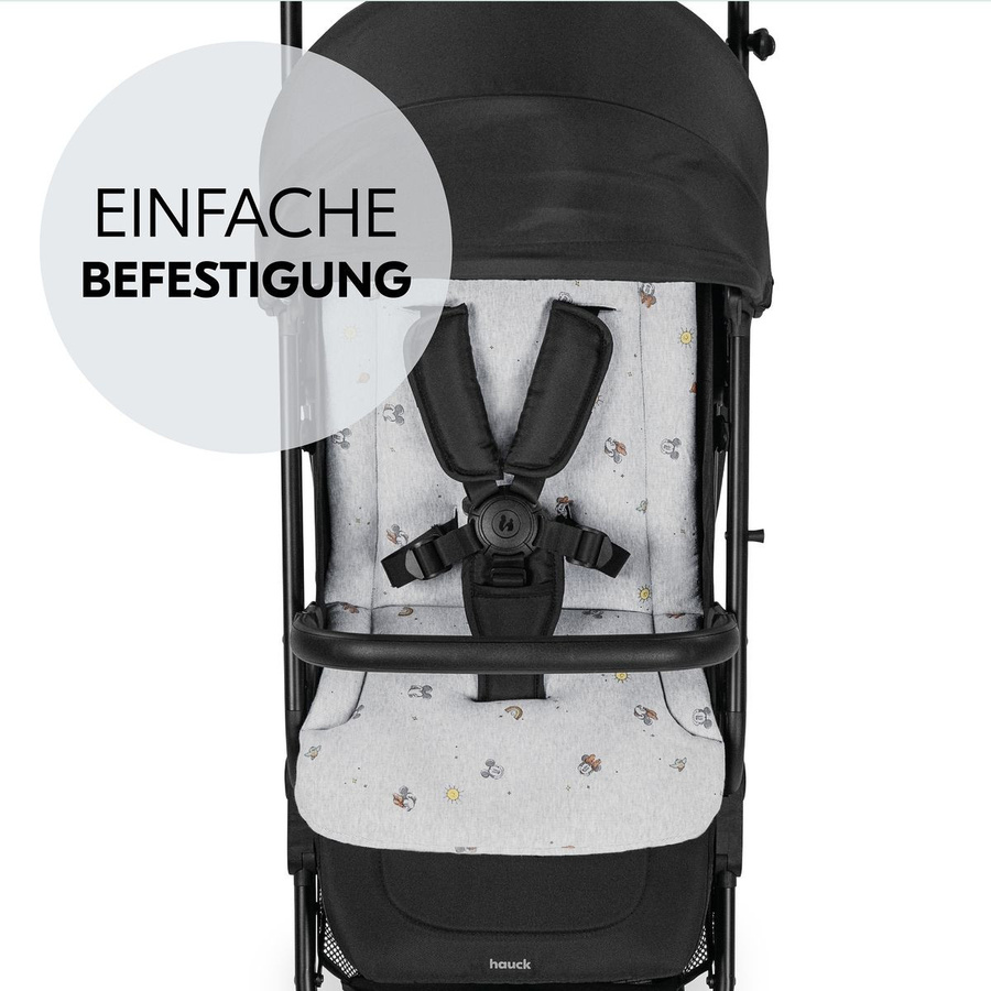Hauck Komfort Sitzauflage für Buggy und Kinderwagen Mickey & Minnie in Grey - Bild 3
