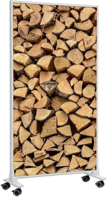Könighaus Infrarotheizung Holzstapel in Weiß mit 800 W - Bild 1