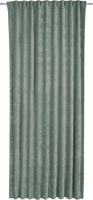 Mömax Fertigvorhang Casper in Grün, blickdicht, Chenille und Velvet, Breite: 140 cm, Höhe: 245 cm - Bild 1