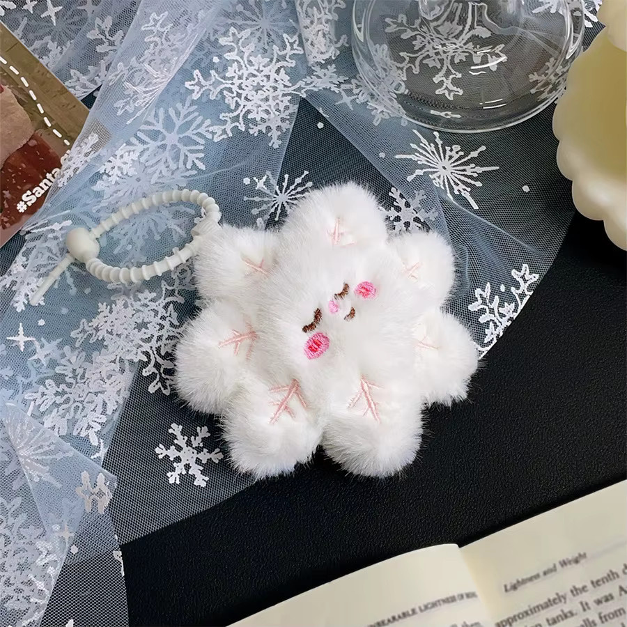 RCDRIFT Winterliche Schneeflocken-Puppe, Schlüsselanhänger, Plüschfigur - Bild 4