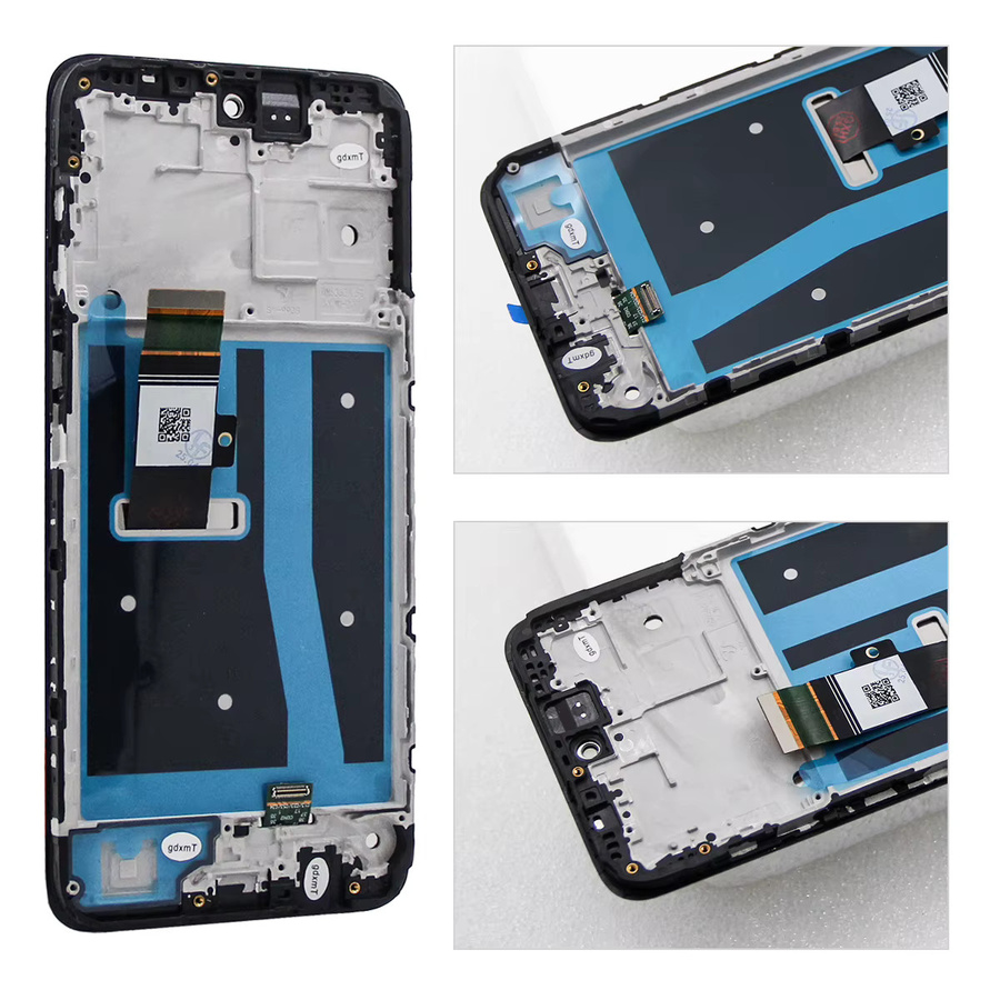 Motorola Moto G53 LCD Display mit Touchscreen Digitizer Montage und Rahmen in Schwarz, 6.5 Zoll - Bild 4